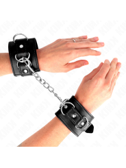 KINK MUNEQUERAS CON 3 ANILLAS EN D AJUSTABLE NEGRO 175 25 CM X 6 CM