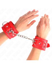 KINK MUNEQUERAS CON 3 ANILLAS EN D AJUSTABLE ROJO 175 25 CM X 6 CM