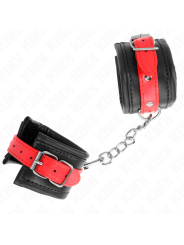 KINK MUNEQUERAS NEGRO CON CORREA ROJO AJUSTABLE 17 28 CM X 6 CM