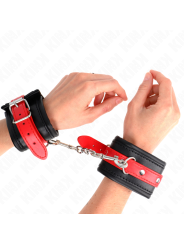 KINK MUNEQUERAS NEGRO CON CORREA ROJO AJUSTABLE 17 28 CM X 6 CM