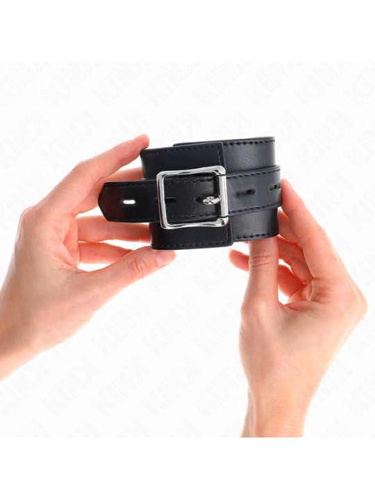 KINK MUNEQUERAS NEGRO CON CORREA NEGRO AJUSTABLE 17 28 CM X 6 CM