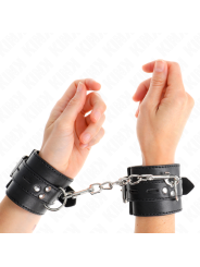 KINK MUNEQUERAS NEGRO CON CORREA NEGRO AJUSTABLE 17 28 CM X 6 CM