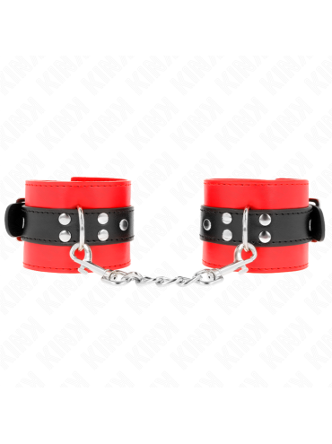 KINK MUNEQUERAS ROJO CON CORREA NEGRO AJUSTABLE 17 28 CM X 6 CM