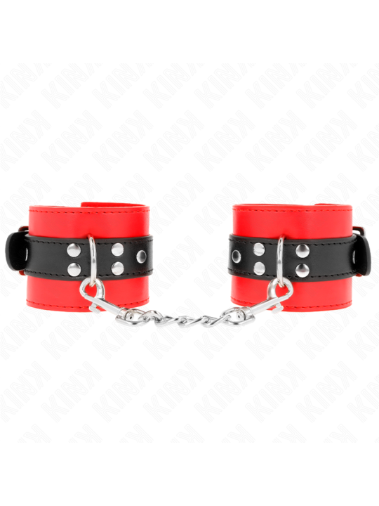 KINK MUNEQUERAS ROJO CON CORREA NEGRO AJUSTABLE 17 28 CM X 6 CM