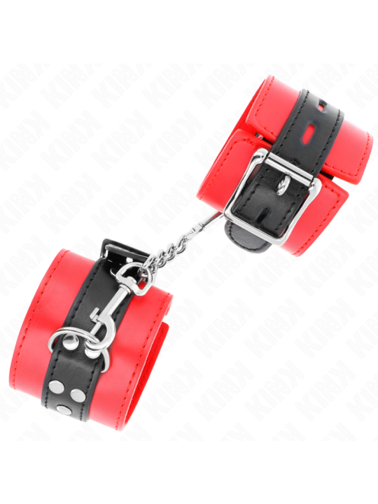 KINK MUNEQUERAS ROJO CON CORREA NEGRO AJUSTABLE 17 28 CM X 6 CM