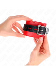 KINK MUNEQUERAS ROJO CON CORREA NEGRO AJUSTABLE 17 28 CM X 6 CM