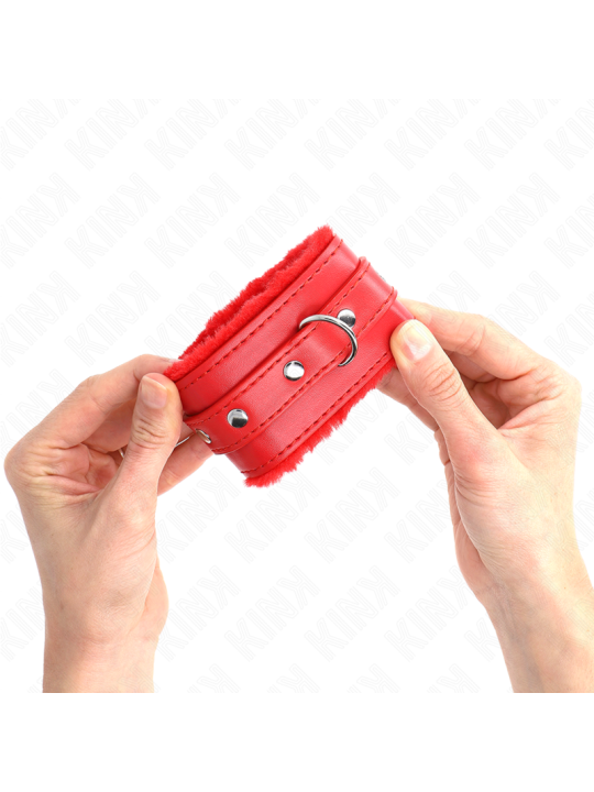 KINK MUNEQUERAS FORRADAS PREMIUM ROJO CON CORREA ROJO AJUSTABLE 17 29 CM X 6 CM