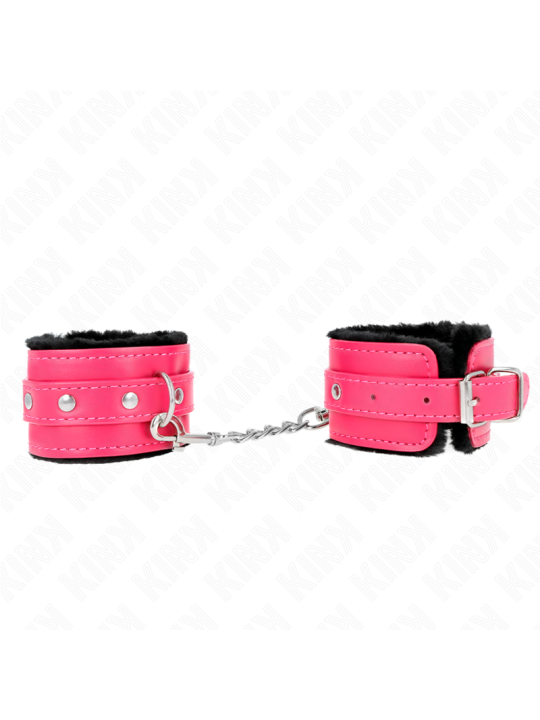 KINK MUNEQUERAS FORRADAS PREMIUM NEGRO CON CORREA FUCSIA AJUSTABLE 17 29 CM X 6 CM