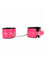 KINK MUNEQUERAS FORRADAS PREMIUM NEGRO CON CORREA FUCSIA AJUSTABLE 17 29 CM X 6 CM