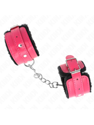 KINK MUNEQUERAS FORRADAS PREMIUM NEGRO CON CORREA FUCSIA AJUSTABLE 17 29 CM X 6 CM