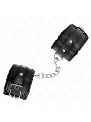 KINK MUNEQUERAS FORRADAS PREMIUM NEGRO CON CORREA NEGRO AJUSTABLE 17 29 CM X 6 CM