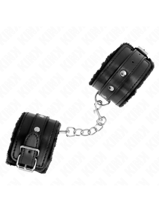KINK MUNEQUERAS FORRADAS PREMIUM NEGRO CON CORREA NEGRO AJUSTABLE 17 29 CM X 6 CM