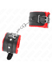KINK MUNEQUERAS FORRADAS PREMIUM ROJO CON CORREA NEGRO AJUSTABLE 17 29 CM X 6 CM