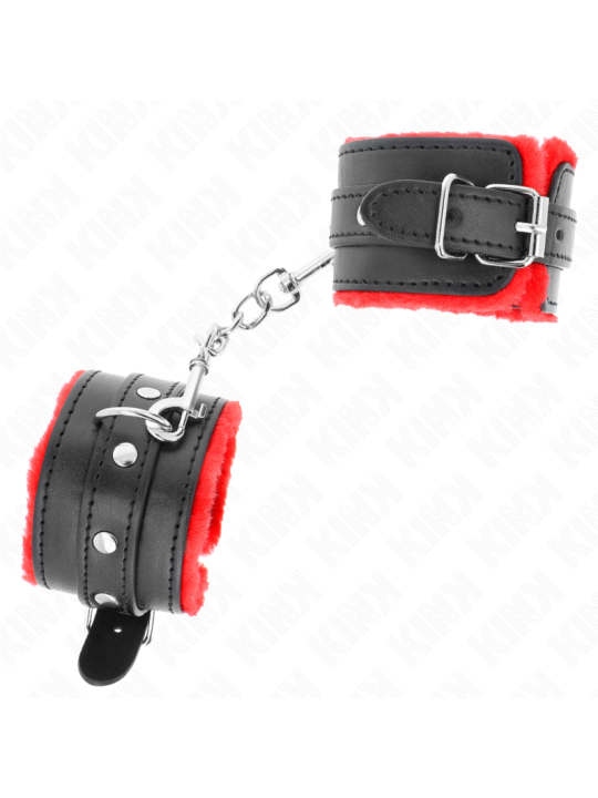 KINK MUNEQUERAS FORRADAS PREMIUM ROJO CON CORREA NEGRO AJUSTABLE 17 29 CM X 6 CM