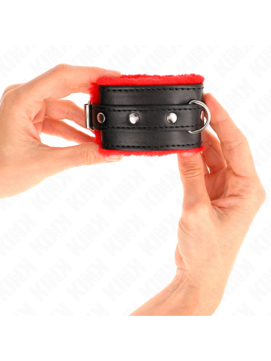 KINK MUNEQUERAS FORRADAS PREMIUM ROJO CON CORREA NEGRO AJUSTABLE 17 29 CM X 6 CM