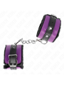 KINK MUNEQUERAS FORRADAS PREMIUM NEGRO CON CORREA VIOLETA NEGRO AJUSTABLE 17 29 CM X 6 CM