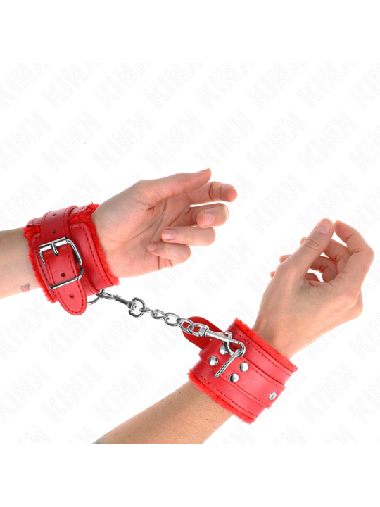 KINK MUNEQUERAS FORRADAS ROJO CON CORREA ROJO AJUSTABLE 20 29 CM X 55 CM