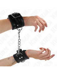 KINK MUNEQUERAS FORRADAS NEGRO CON CORREA NEGRO AJUSTABLE 20 29 CM X 55 CM