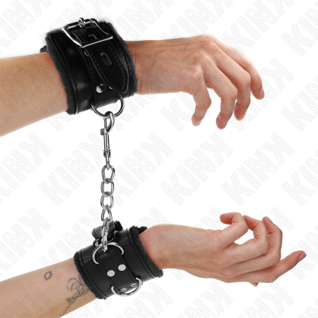 KINK MUNEQUERAS FORRADAS NEGRO CON CORREA NEGRO AJUSTABLE 20 29 CM X 55 CM