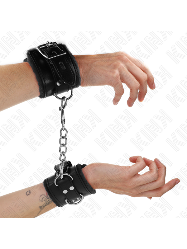 KINK MUNEQUERAS FORRADAS NEGRO CON CORREA NEGRO AJUSTABLE 20 29 CM X 55 CM