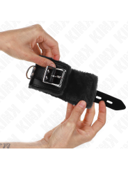KINK MUNEQUERAS FORRADAS NEGRO CON CORREA NEGRO AJUSTABLE 20 29 CM X 55 CM