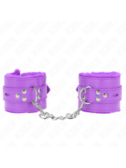 KINK MUNEQUERAS FORRADAS CON AGUJEROS CUADRADOS VIOLETA Y CORREA VIOLETA AJUSTABLE 17 29 CM X 6 CM