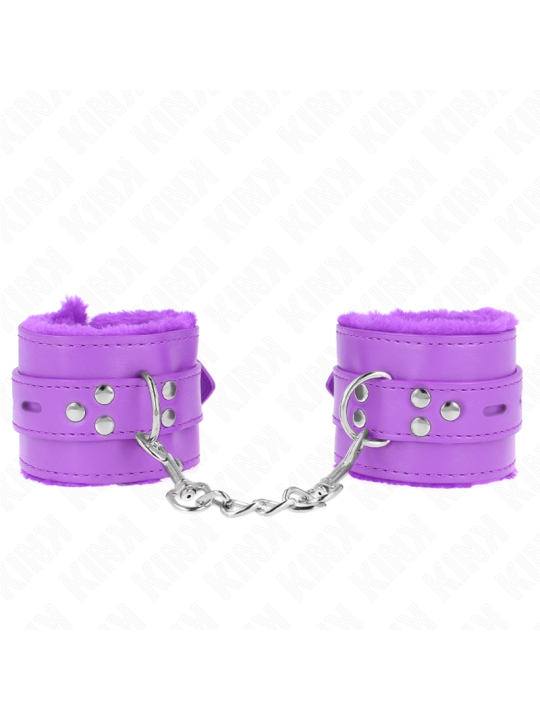 KINK MUNEQUERAS FORRADAS CON AGUJEROS CUADRADOS VIOLETA Y CORREA VIOLETA AJUSTABLE 17 29 CM X 6 CM