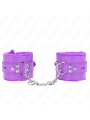 KINK MUNEQUERAS FORRADAS CON AGUJEROS CUADRADOS VIOLETA Y CORREA VIOLETA AJUSTABLE 17 29 CM X 6 CM