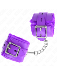 KINK MUNEQUERAS FORRADAS CON AGUJEROS CUADRADOS VIOLETA Y CORREA VIOLETA AJUSTABLE 17 29 CM X 6 CM