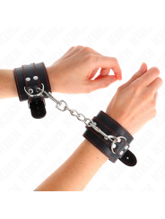 KINK MUNEQUERAS NEGRO CON DETALLES EN ROJO AJUSTABLE 20 28 CM X 55 CM