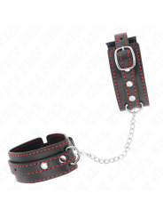KINK MUNEQUERAS PEQUENA NEGRO CON DETALLES EN ROJO AJUSTABLE 14 24 CM X 35 CM