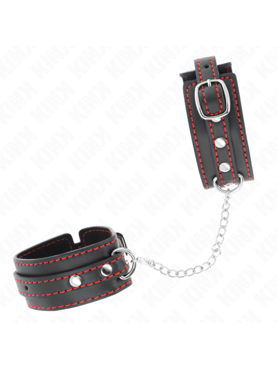 KINK MUNEQUERAS PEQUENA NEGRO CON DETALLES EN ROJO AJUSTABLE 14 24 CM X 35 CM