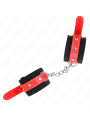 KINK MUNEQUERAS DE NYLON NEGRO CON CORREA POLIPIEL ROJO AJUSTABLE 19 24 CM X 55 CM
