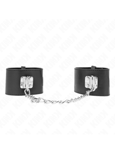 KINK MUNEQUERAS FIJAS CON CADENA 30 CM Y CIERRE CANDADO NEGRO AJUSTABLE 16 23 CM X 55 CM