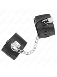 KINK MUNEQUERAS FIJAS CON CADENA 30 CM Y CIERRE CANDADO NEGRO AJUSTABLE 16 23 CM X 55 CM
