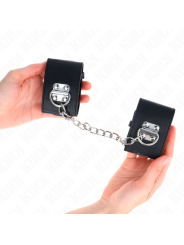 KINK MUNEQUERAS FIJAS CON CADENA 30 CM Y CIERRE CANDADO NEGRO AJUSTABLE 16 23 CM X 55 CM