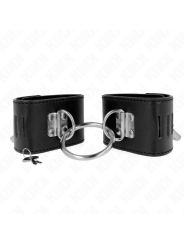 KINK MUNEQUERAS FIJAS CON ANILLA Y CIERRE CANDADO NEGRO AJUSTABLE 16 23 CM X 55 CM