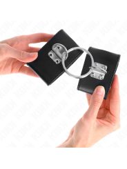 KINK MUNEQUERAS FIJAS CON ANILLA Y CIERRE CANDADO NEGRO AJUSTABLE 16 23 CM X 55 CM