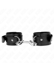 KINK MUNEQUERAS SIMPLES CON FILA DE REMACHES NEGRO AJUSTABLE 17 28 CM X 5 CM