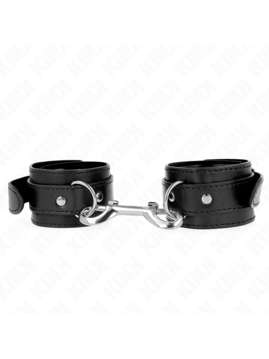 KINK MUNEQUERAS SIMPLES CON FILA DE REMACHES NEGRO AJUSTABLE 17 28 CM X 5 CM