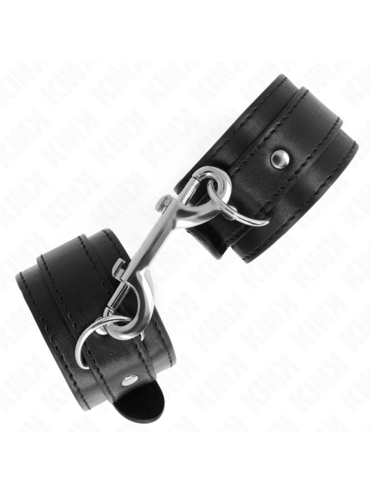 KINK MUNEQUERAS SIMPLES CON FILA DE REMACHES NEGRO AJUSTABLE 17 28 CM X 5 CM