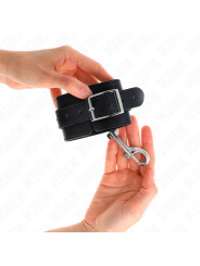 KINK MUNEQUERAS SIMPLES CON FILA DE REMACHES NEGRO AJUSTABLE 17 28 CM X 5 CM