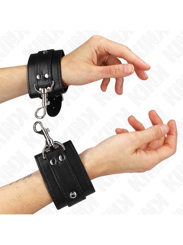 KINK MUNEQUERAS ESTILO MAZMORRA CON CERRADURA NEGRO AJUSTABLE 21 28 CM X 55 CM