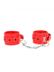 KINK MUNEQUERAS ROJO CON INCRUSTACION DE CORAZON NEGRO AJUSTABLE 21 28 CM X 55 CM