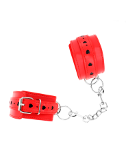 KINK MUNEQUERAS ROJO CON INCRUSTACION DE CORAZON NEGRO AJUSTABLE 21 28 CM X 55 CM