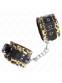 KINK MUNEQUERAS DE CUERO ESTILO LEOPARDO AJUSTABLE 18 29 CM X 55 CM