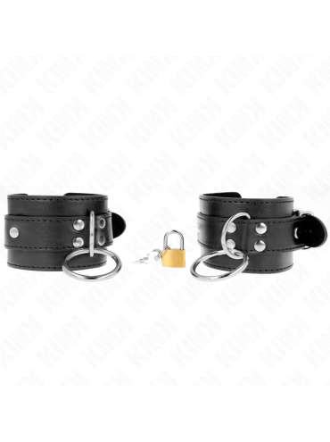 KINK MUNEQUERAS CON BLOQUEO DE CANDADO EN ANILLAS NEGRO AJUSTABLE 20 28 CM X 55 CM