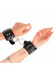 KINK MUNEQUERAS CON BLOQUEO DE CANDADO EN ANILLAS NEGRO AJUSTABLE 20 28 CM X 55 CM