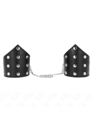 KINK MUNEQUERAS ESTILO PUNTIAGUDO NEGRO CON CADENA AJUSTABLE 17 23 CM X 85 CM