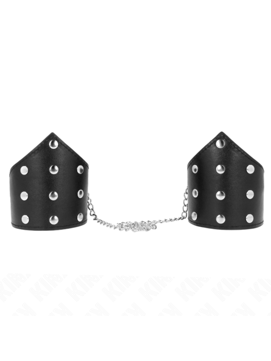 KINK MUNEQUERAS ESTILO PUNTIAGUDO NEGRO CON CADENA AJUSTABLE 17 23 CM X 85 CM